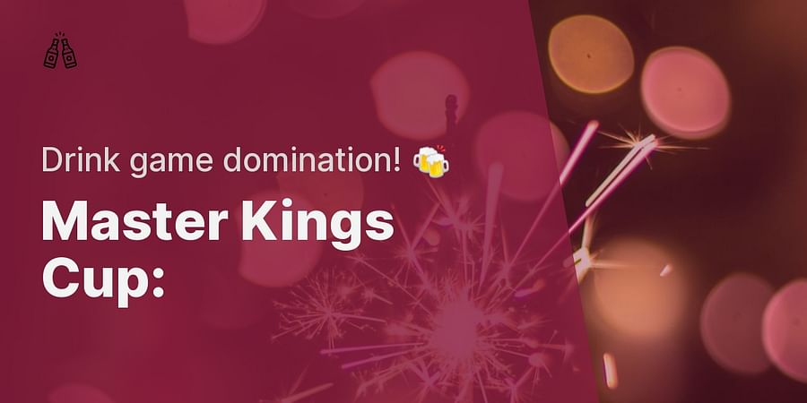 Master Kings Cup: - Drink game domination! 🍻